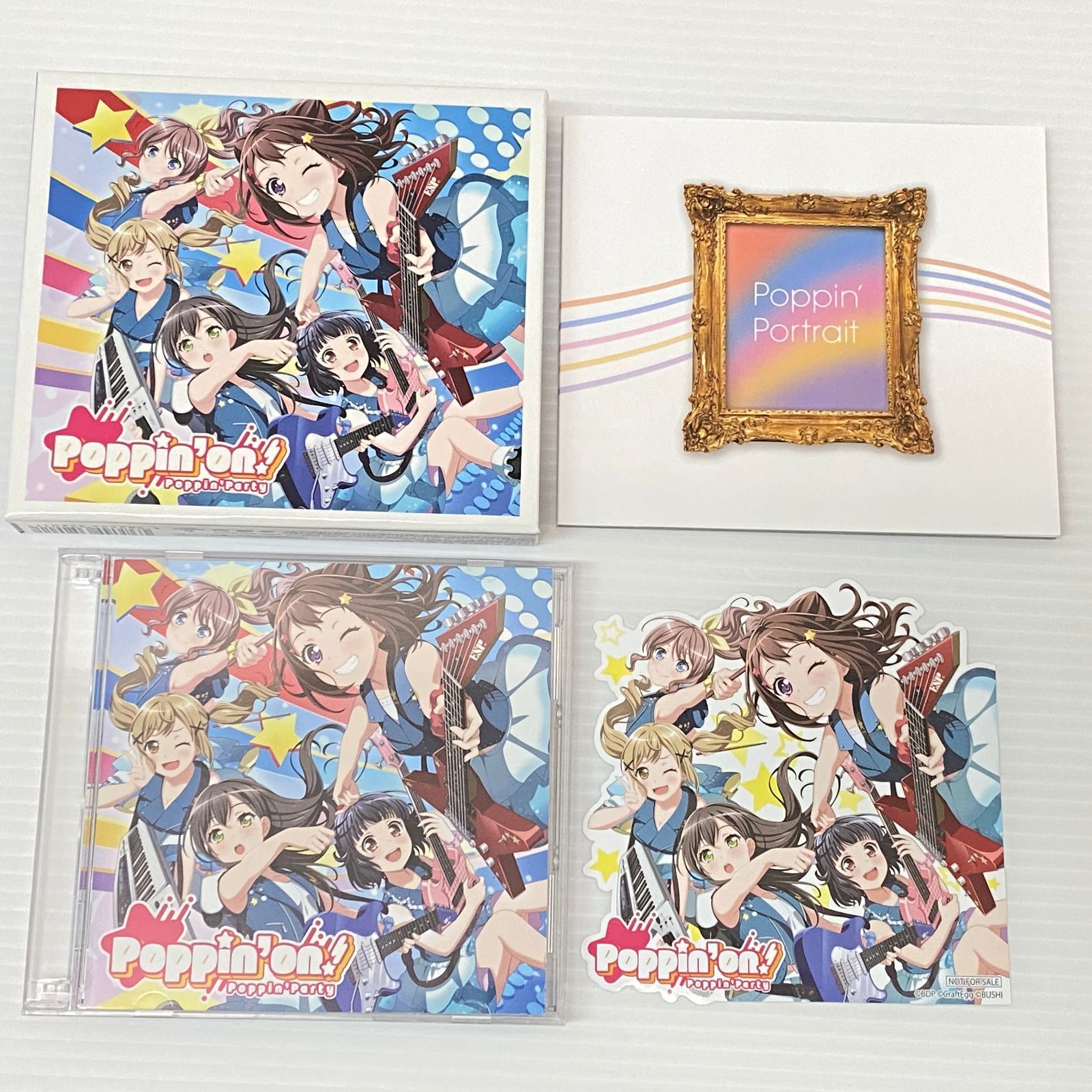 □Poppin'party Poppin'on! BanG Dream! ポピパ [CD+Blu-ray] 中古品