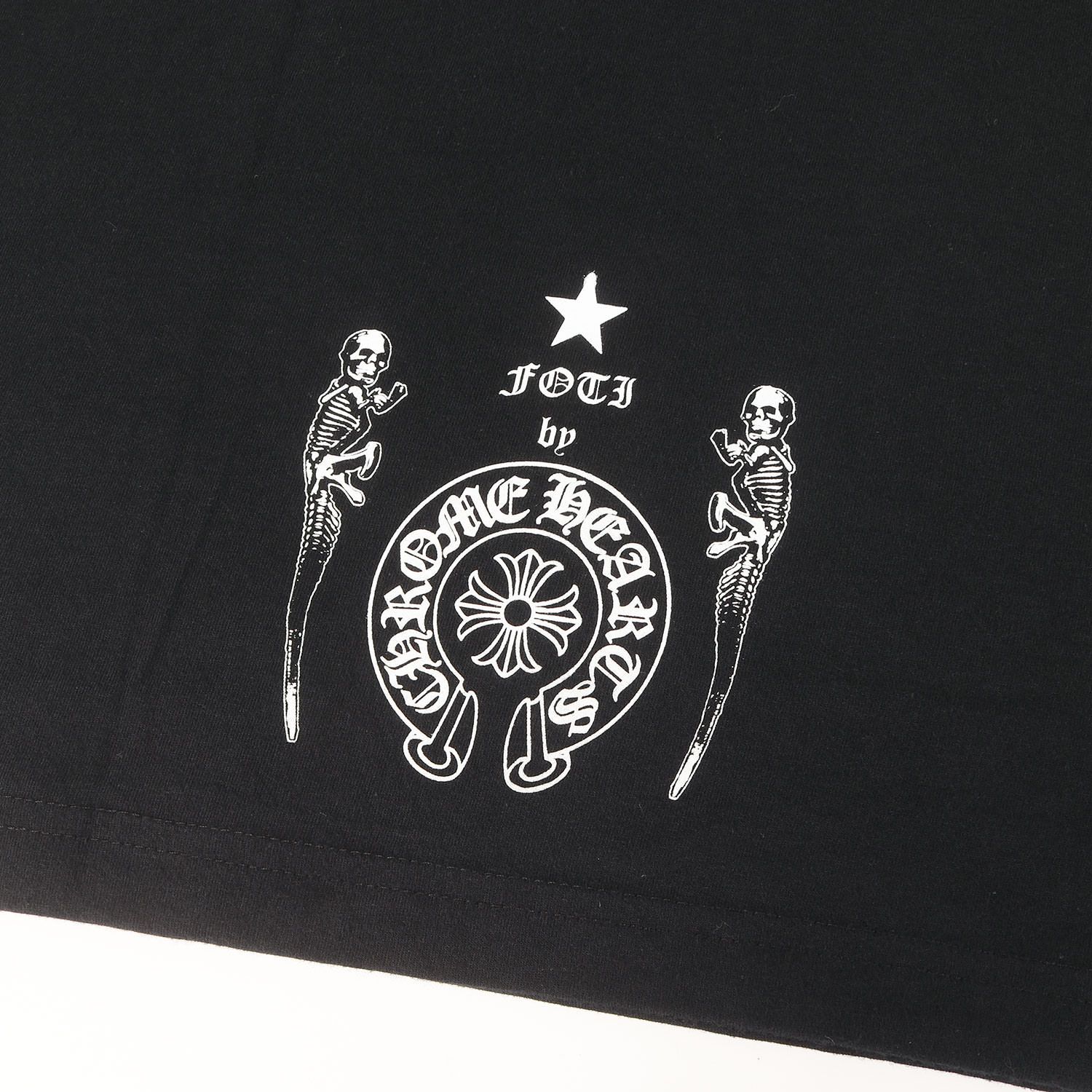 美品】CHROME HEARTS クロムハーツ Tシャツ ブラック 黒 サイズ:M