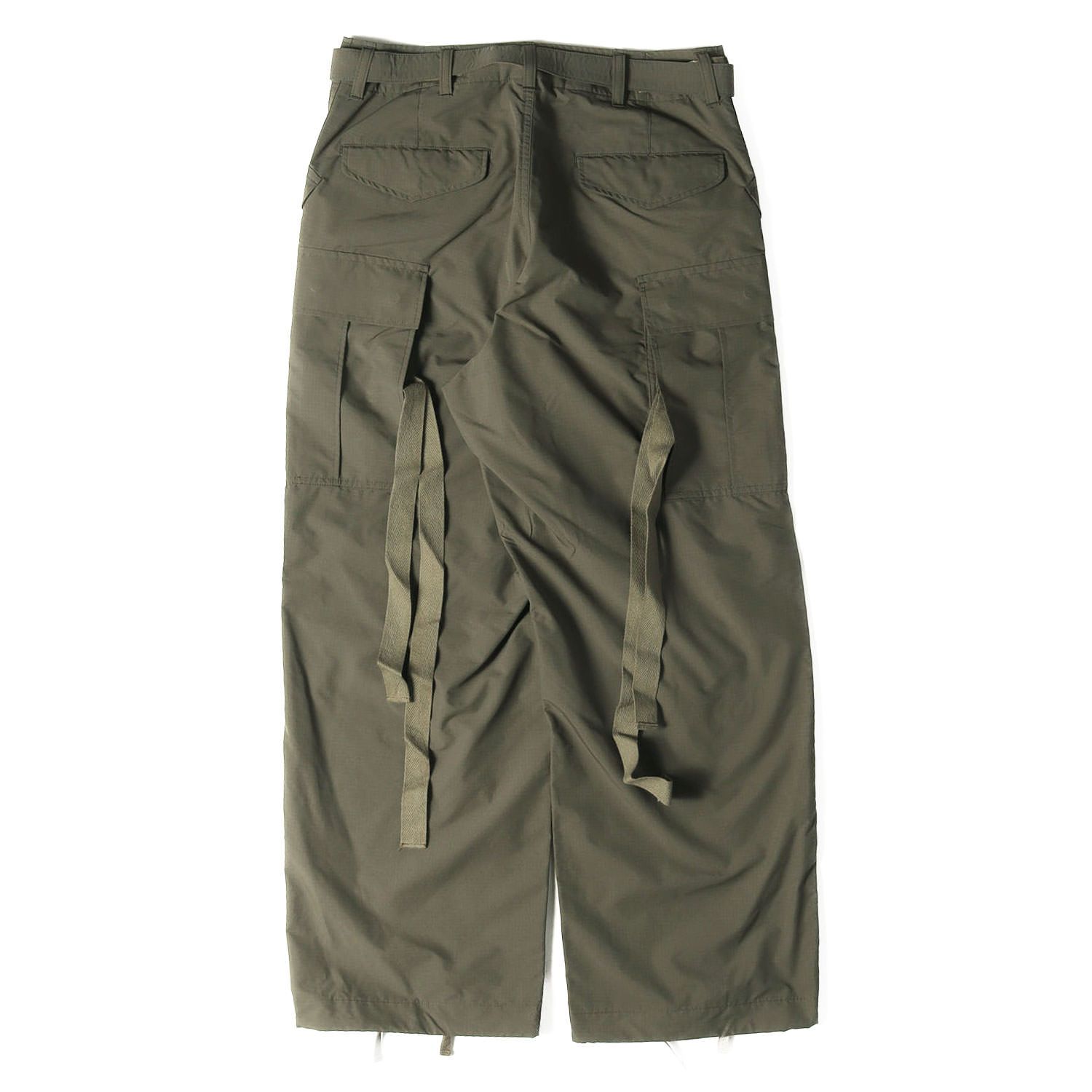Sacai サカイ パンツ カーキ サイズ:0 | 24AW リップストップ カーゴ