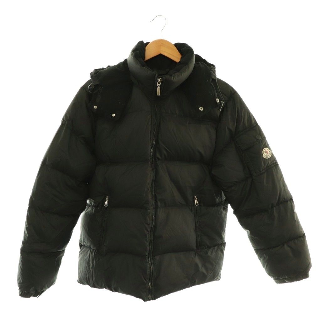 モンクレール MONCLER ダウンジャケット アウター ジップアップ 0 黒
