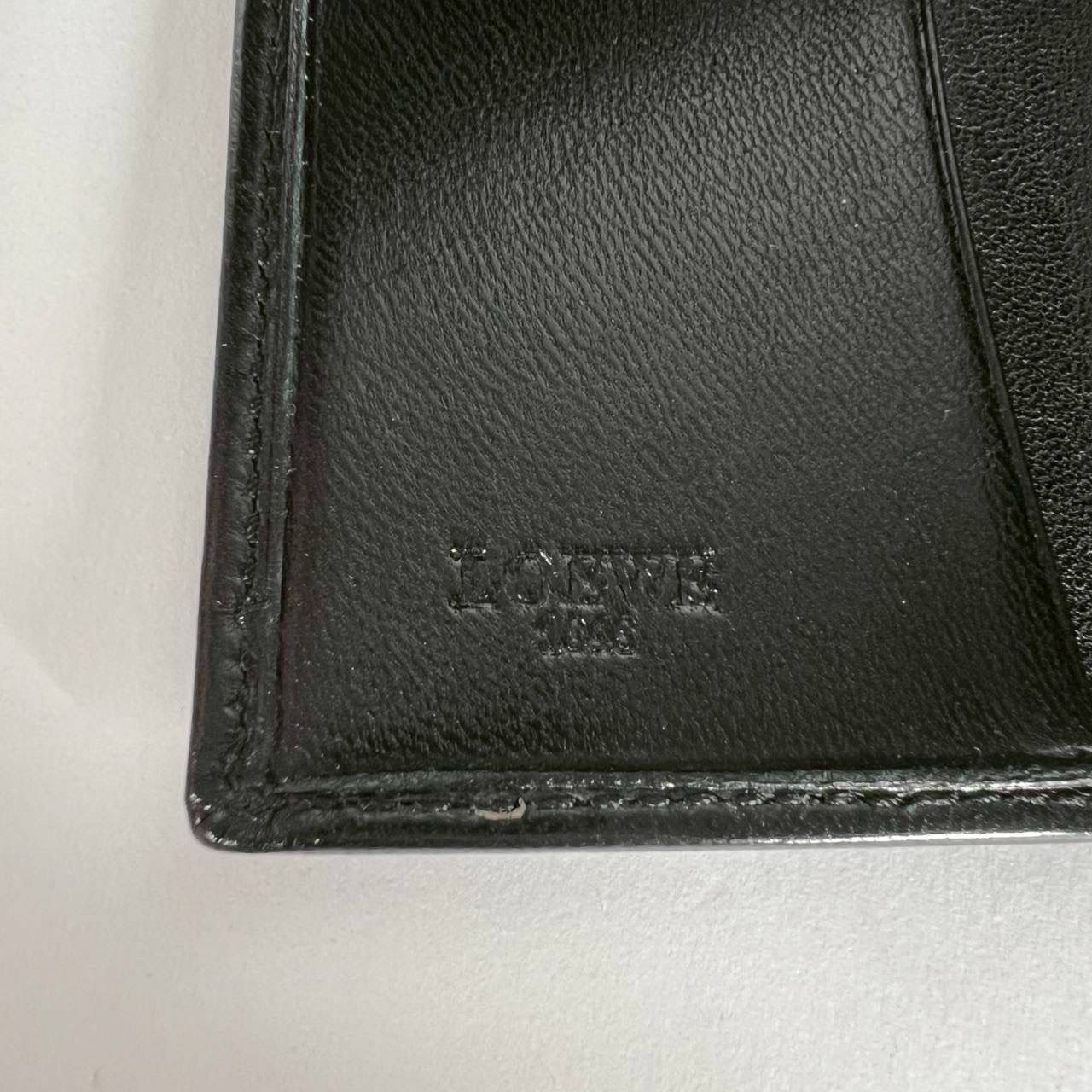 K-38 LOEWE ロエベ アナグラム キーケース 6連 ブラック レザー 保存袋 64-10-260522 4-4