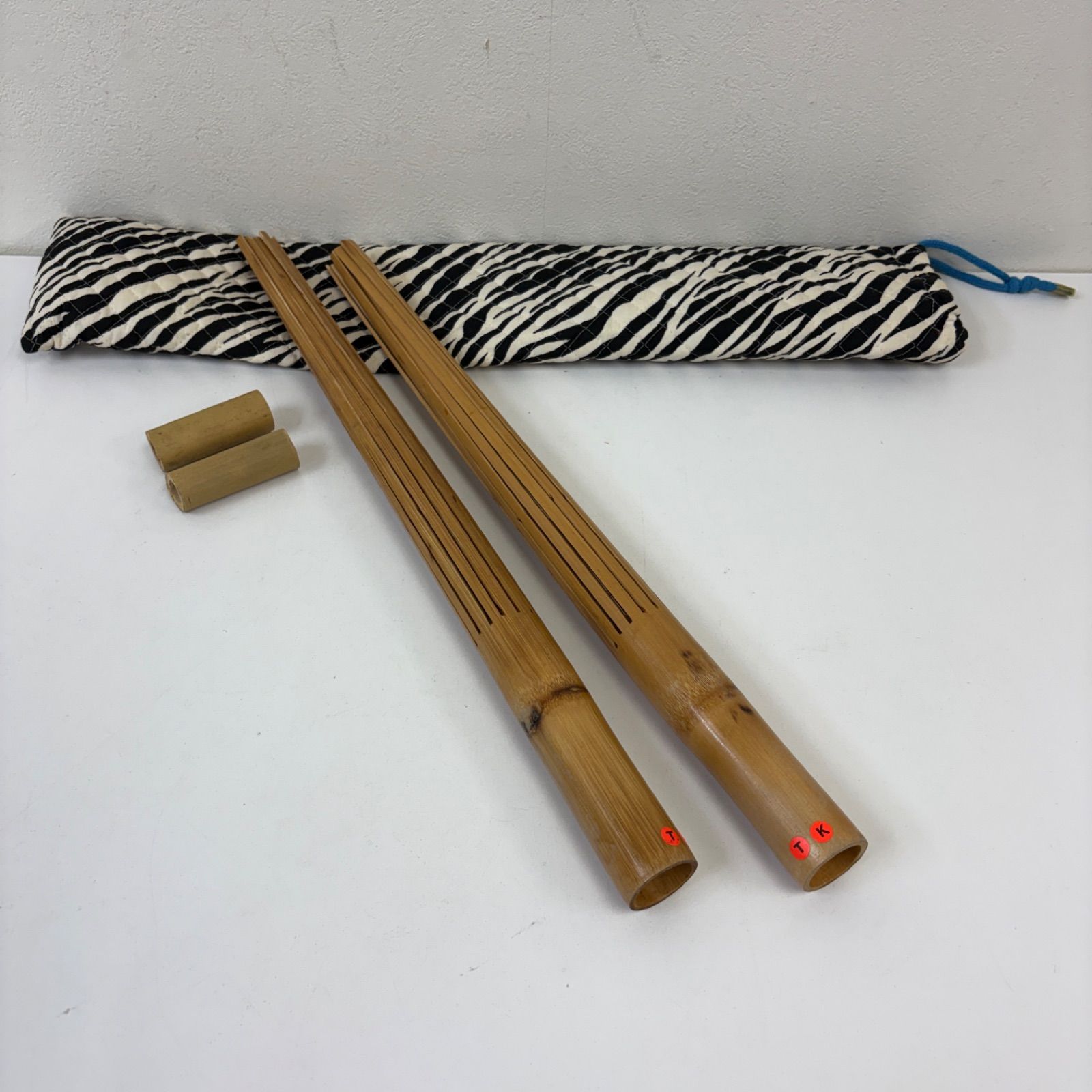 푸이 리훌라 댄스 약 50cm 대나무 하와이안 포크 타악기 케이스 포함