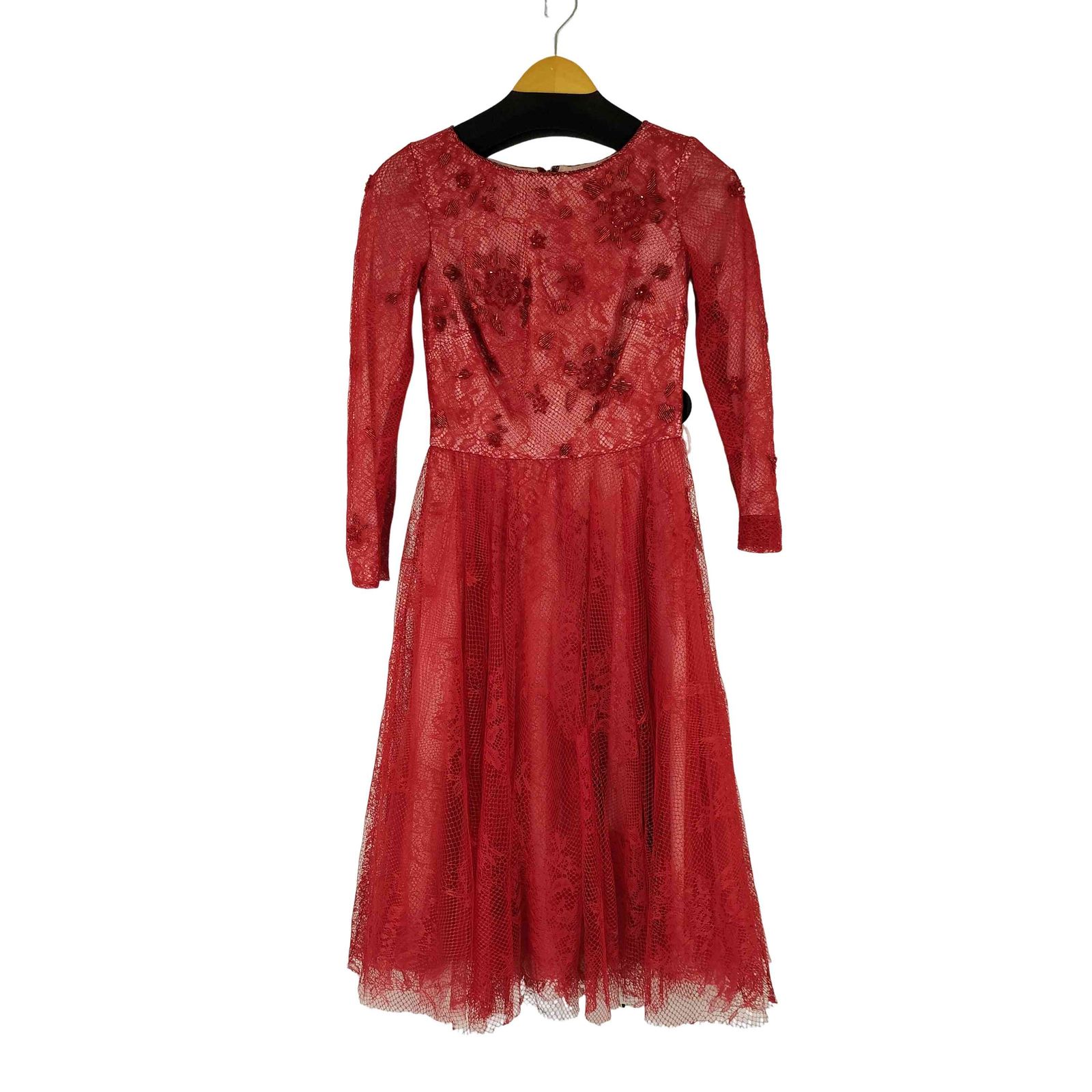 タダシショウジ TADASHI SHOJI ビジュー レースデザインワンピース