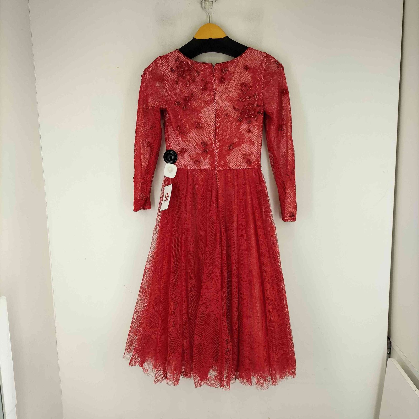 タダシショウジ TADASHI SHOJI ビジュー レースデザインワンピース