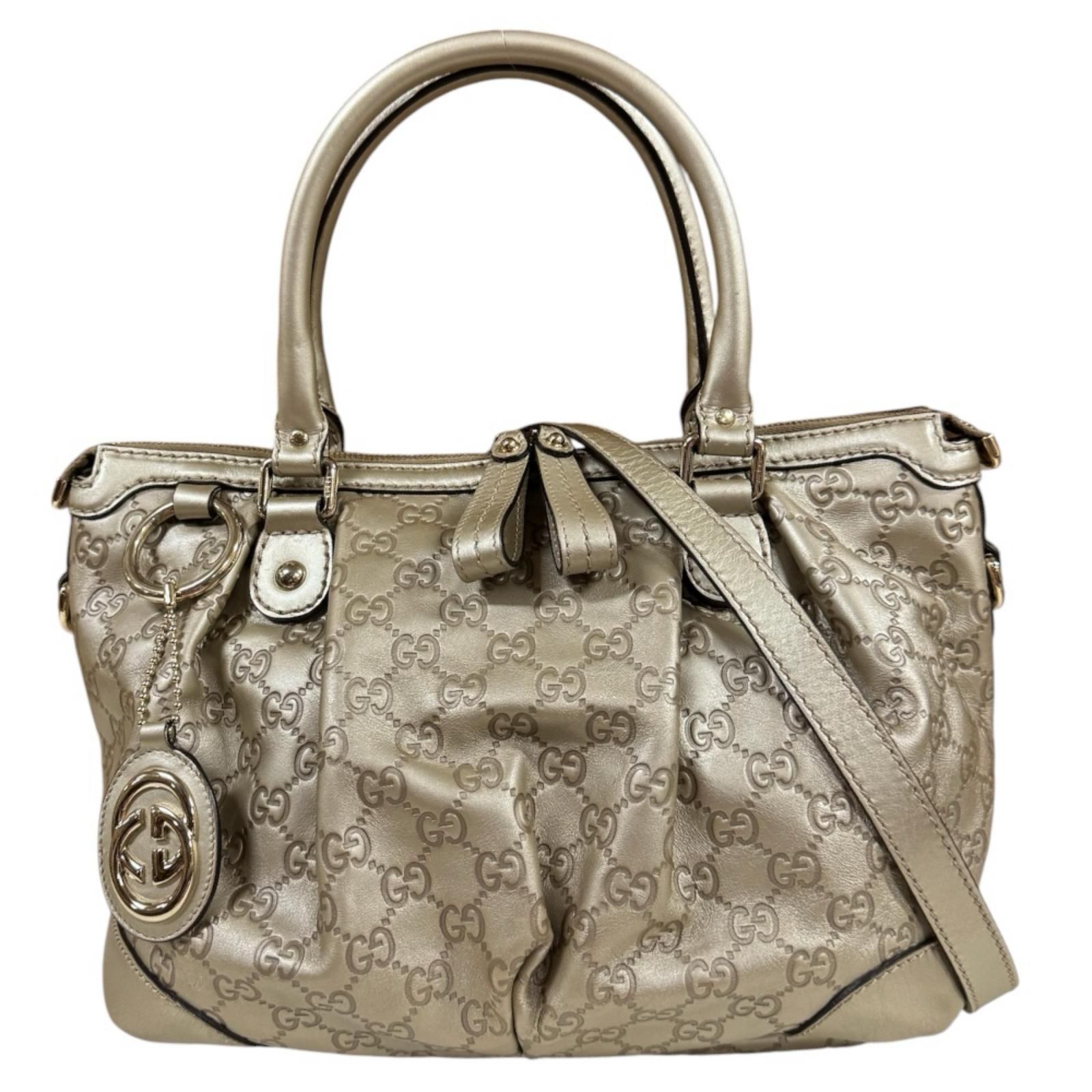GUCCI グッチ シマレザー 2WAY ショルダーバッグ GUCCI グッチ シマレザー 2WAY ショルダーバッグ