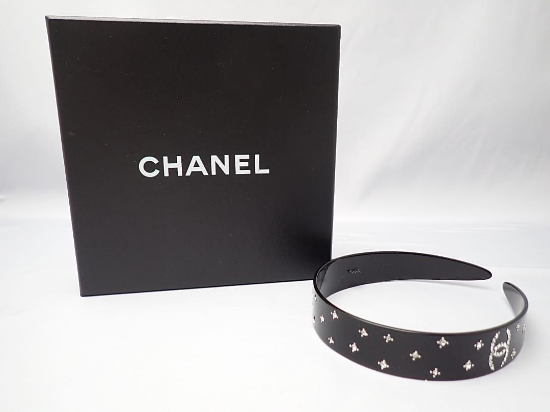 CHANEL シャネル カチューシャ 09C A38039 ブラック ココマーク ライン