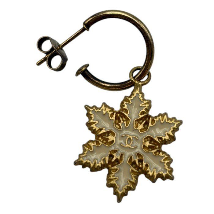 CHANEL シャネル スノーフレーク ピアス アクセサリー ジュエリー
