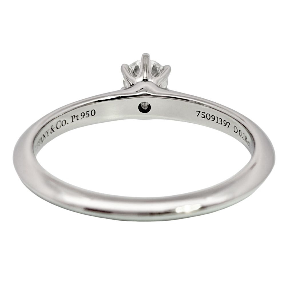 ティファニー Tiffany&Co. ソリティア リング 指輪 ダイヤモンド 0.18