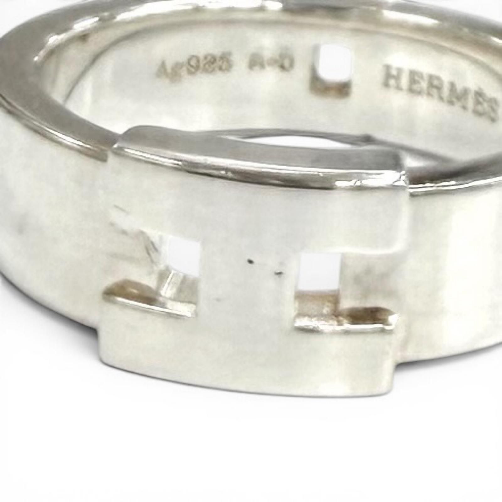 美品☆HERMES エルメス ヘラクレス AG925 Hモチーフ リング 指輪 