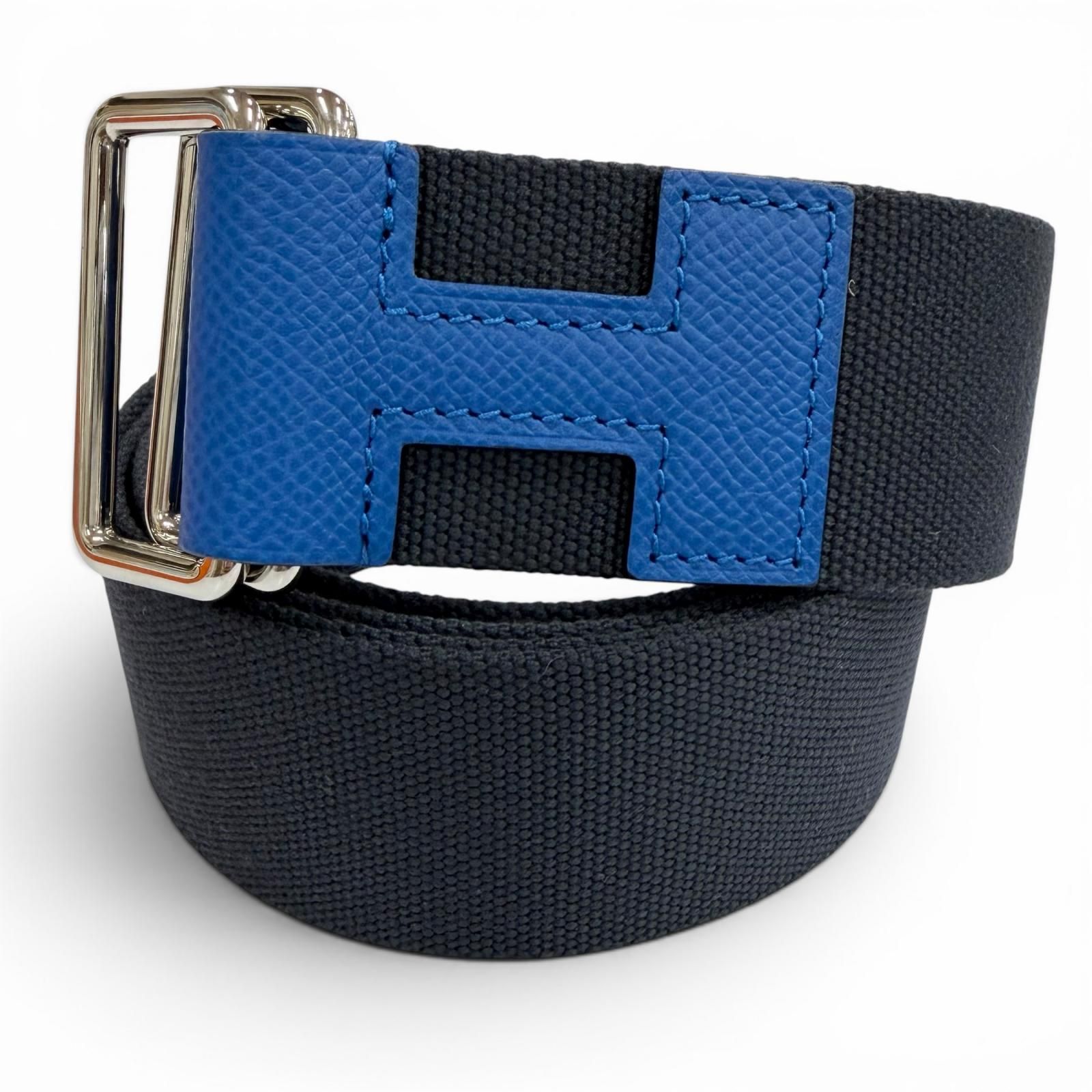 極美品▽HERMES エルメス ノマド キャンバス ヴォーエプソン レザー H