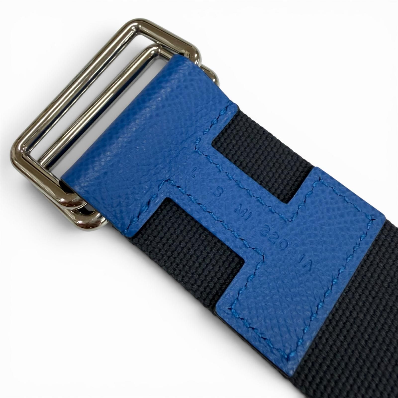 極美品▽HERMES エルメス ノマド キャンバス ヴォーエプソン レザー H