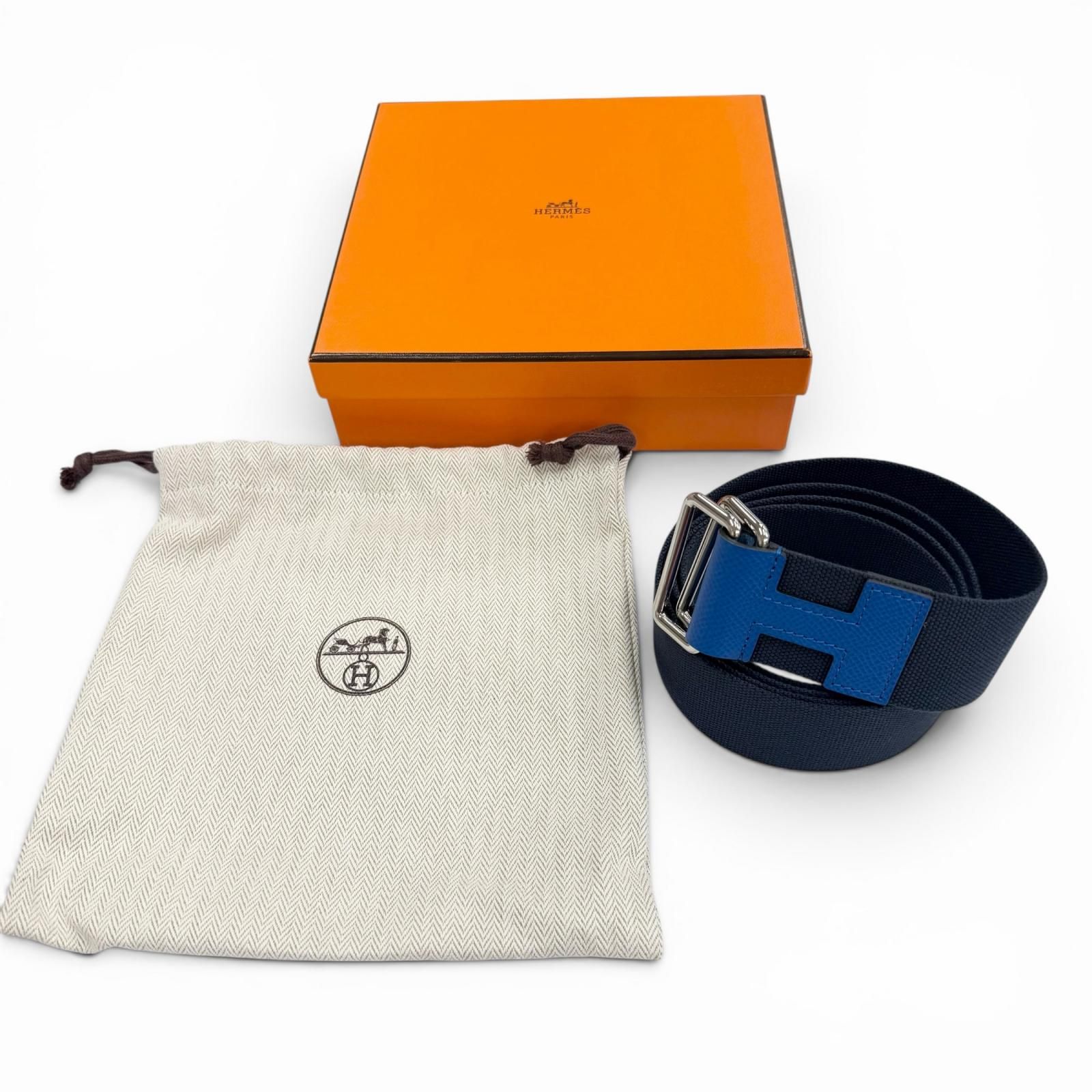 極美品▽HERMES エルメス ノマド キャンバス ヴォーエプソン レザー H