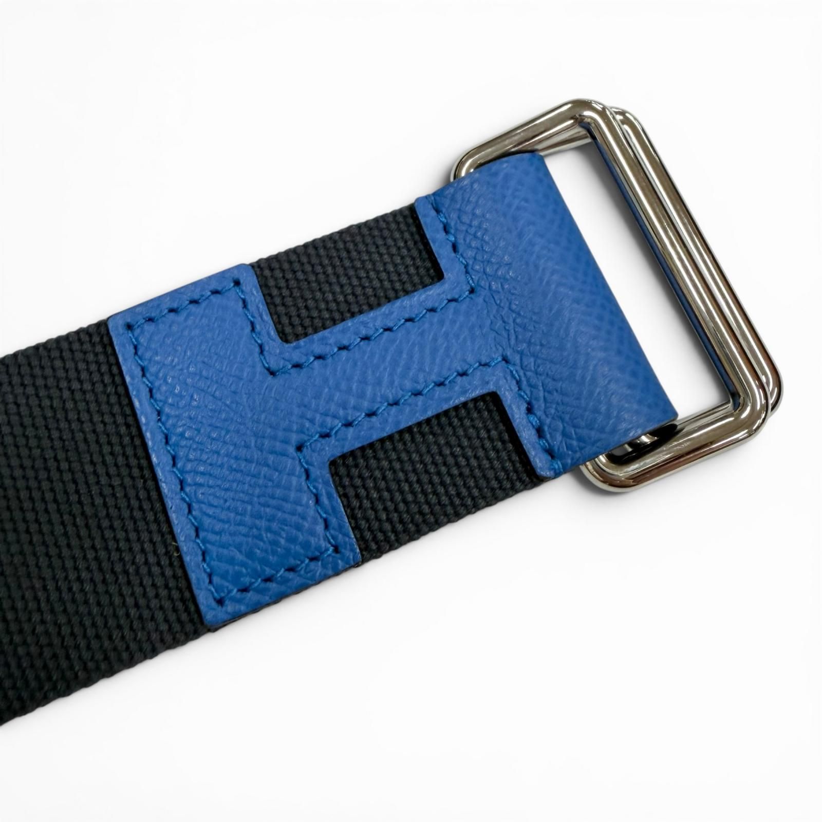 極美品▽HERMES エルメス ノマド キャンバス ヴォーエプソン レザー H