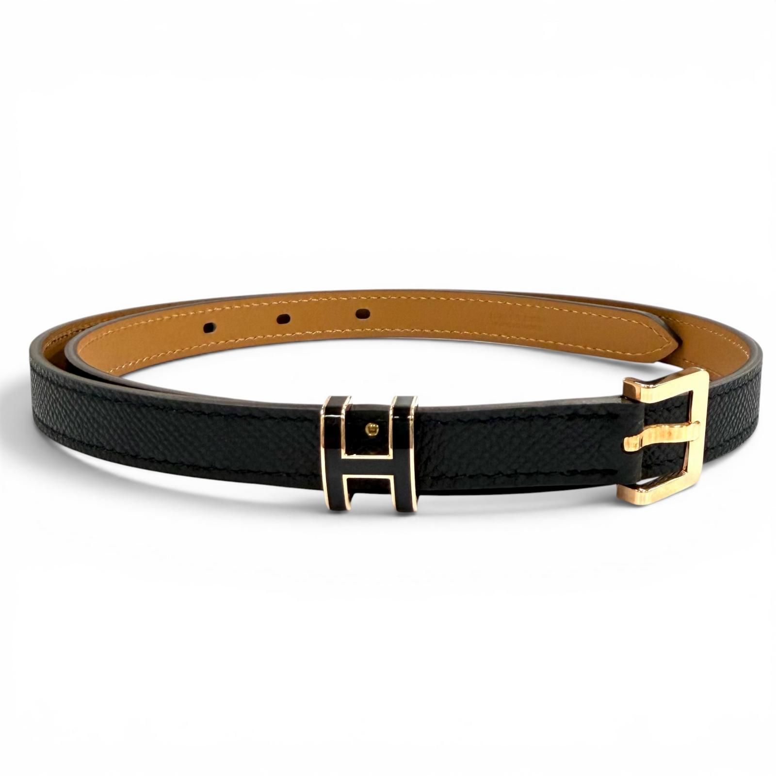 未使用品☆HERMES エルメス ポップH 15 ブラック ヴォーエプソン
