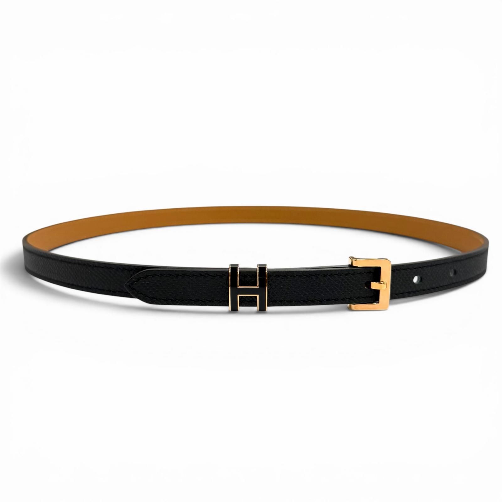 未使用品☆HERMES エルメス ポップH 15 ブラック ヴォーエプソン 