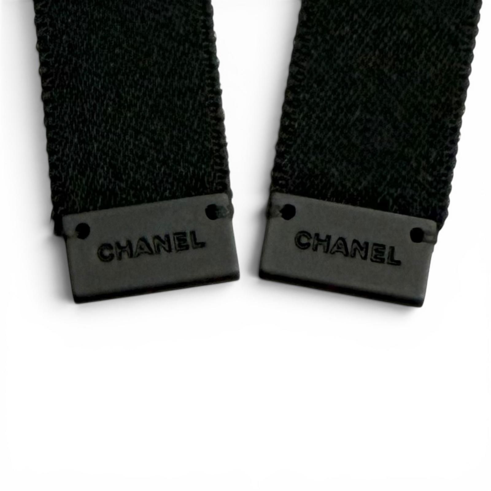 未使用品☆CHANEL シャネル 24B AAA428 シルク100% メタル ライン