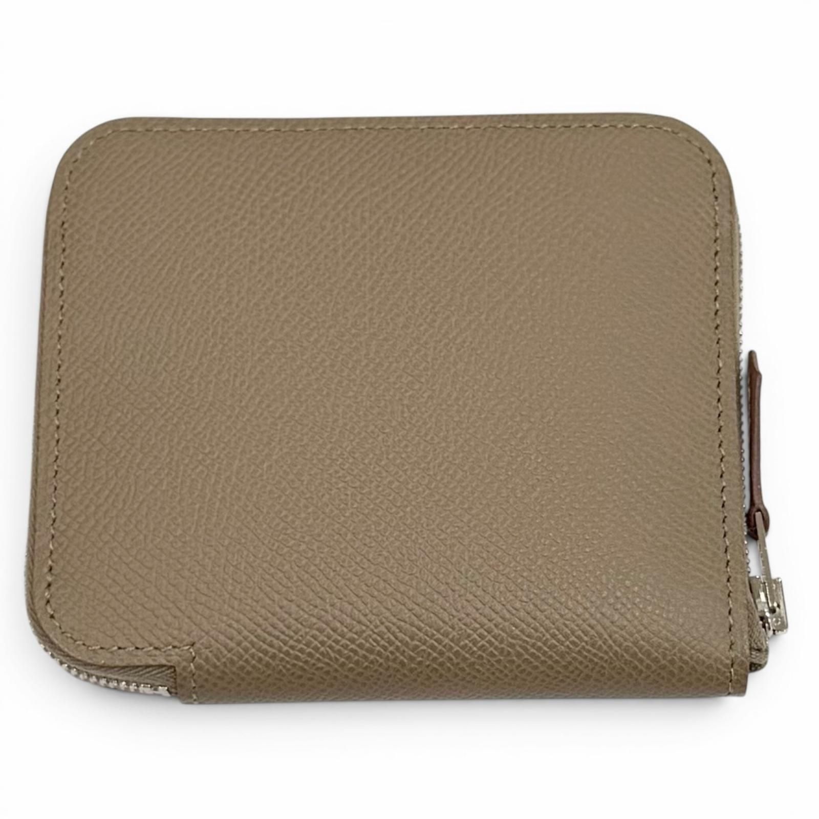 未使用品☆HERMES エルメス アザップコンパクト シルクイン エトゥープ