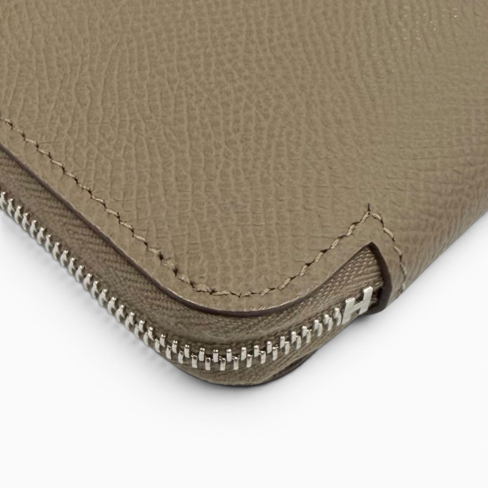 未使用品☆HERMES エルメス アザップコンパクト シルクイン エトゥープ