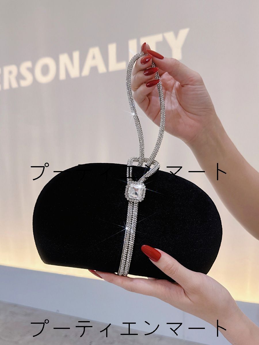 人気商品 パーティーバッグ 結婚式 バッグ フォーマルバッグ クラッチバッグ がま口 和装 女性 2wayバッグ 30代 40代 50代 レディース ブラック ラウンド型 ラインストーン シンプル 7,068円