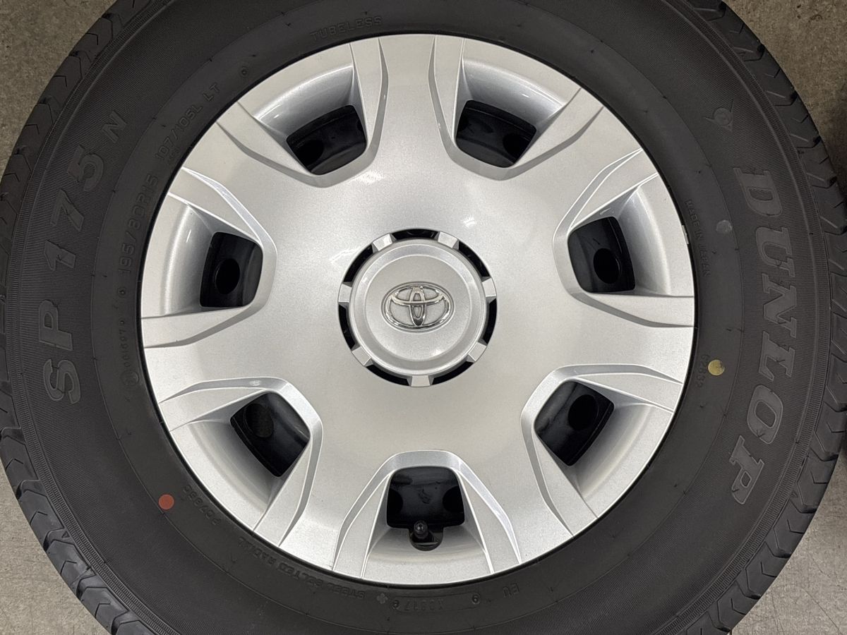 バリ溝 美品】トヨタ 200 ハイエース 純正 15in 6J +35 PCD139.7