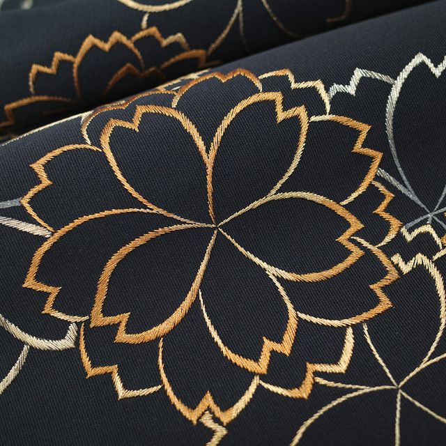 新古品】 名古屋帯 八寸 西陣 川島織物 正絹 綴れ織 綴れ 手刺繍 金糸