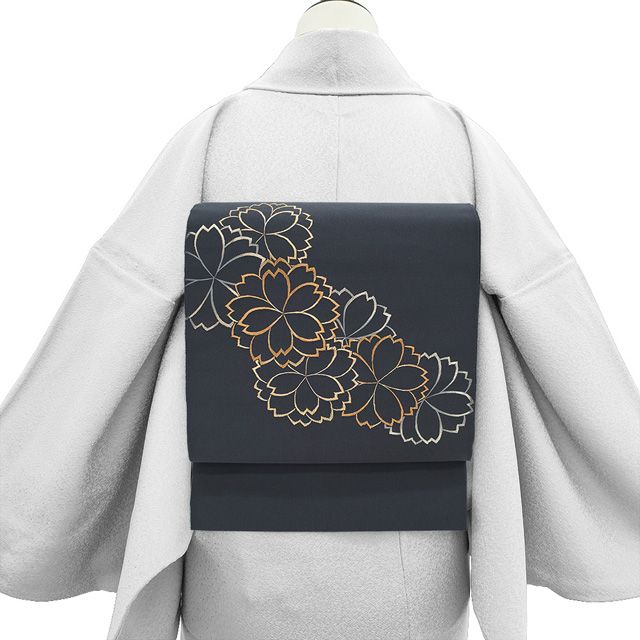 新古品】 名古屋帯 八寸 西陣 川島織物 正絹 綴れ織 綴れ 手刺繍 金糸