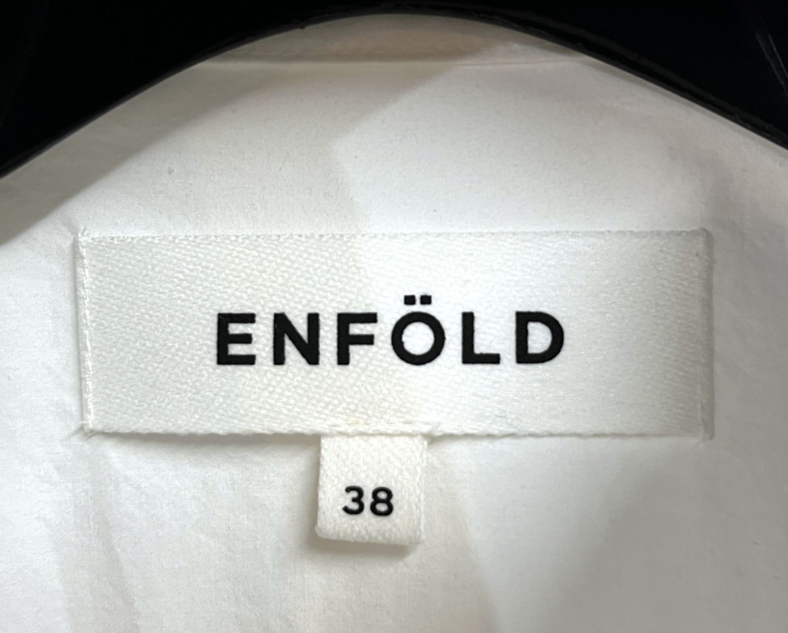 ENFOLD｜エンフォルド HEXAGON SHIRT ヘキサゴンシャツ ブラウス 