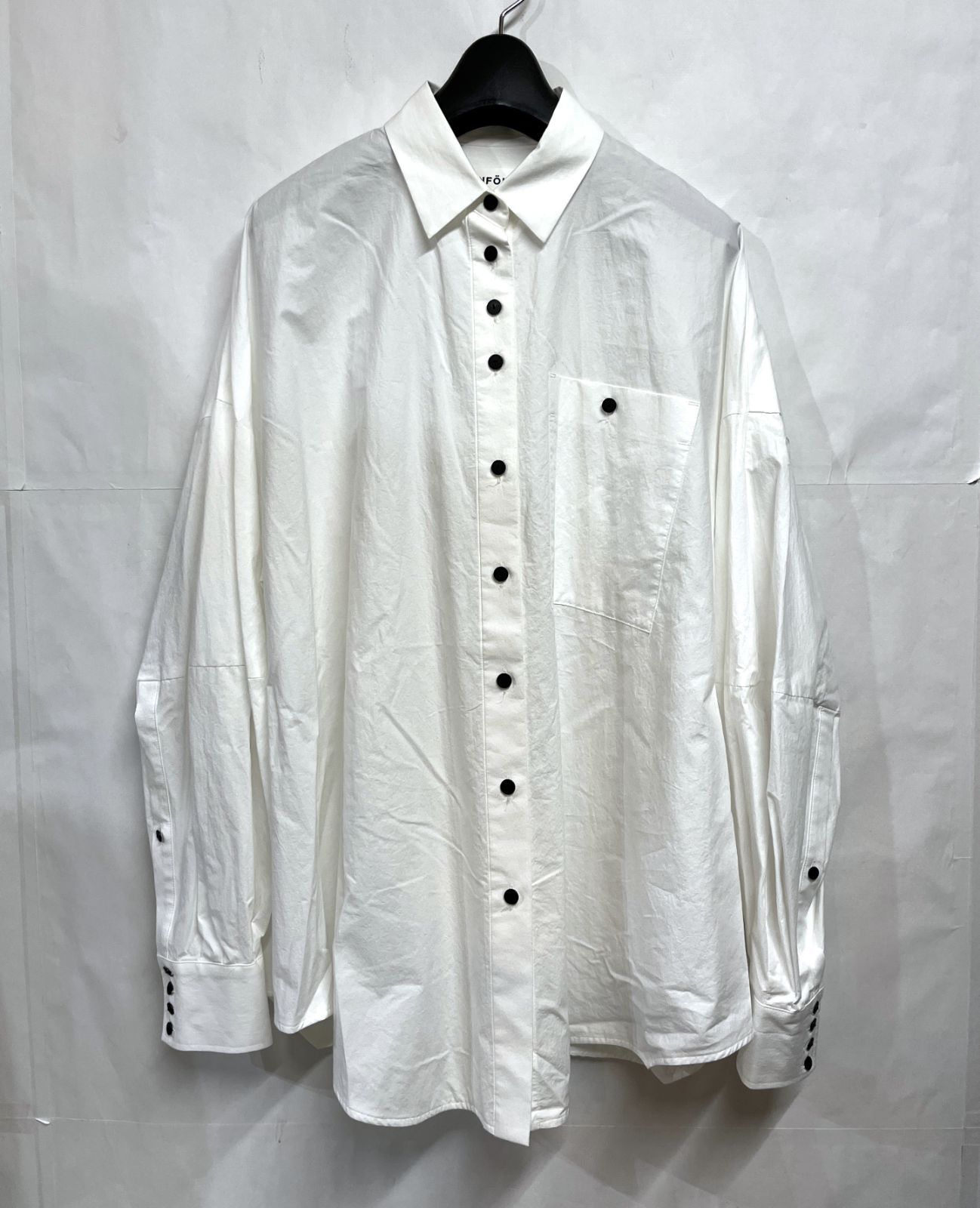 ENFOLD｜エンフォルド HEXAGON SHIRT ヘキサゴンシャツ ブラウス