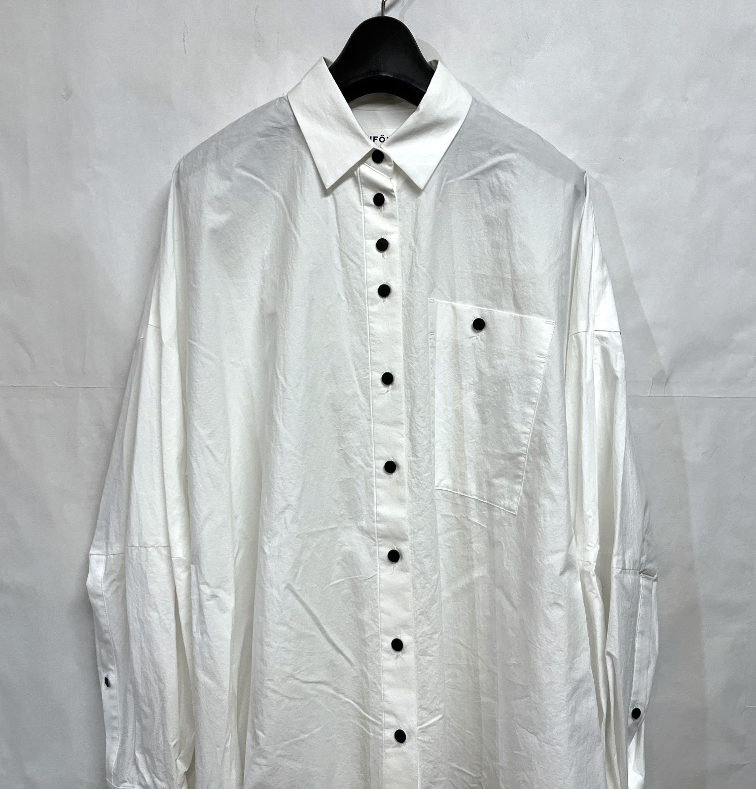 ENFOLD｜エンフォルド HEXAGON SHIRT ヘキサゴンシャツ ブラウス