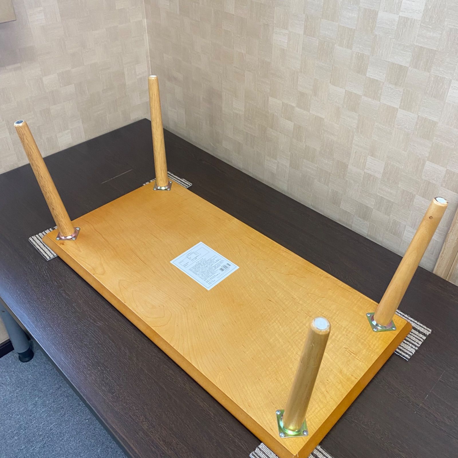 ◇中古◇格安◇不二貿易◇ローテーブル◇ナチュラル◇机◇座卓◇天然木