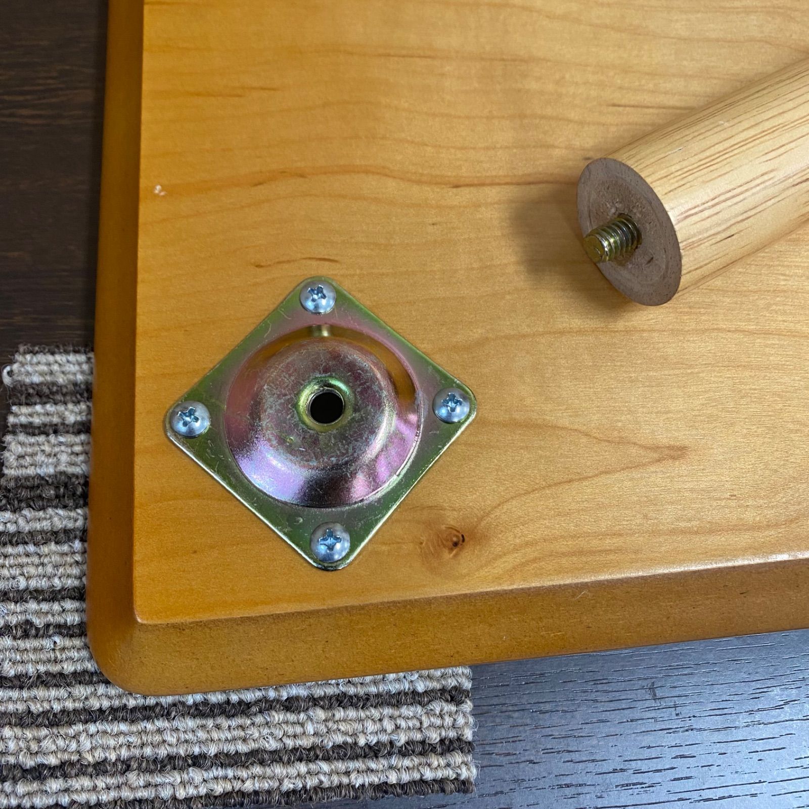 ◇中古◇格安◇不二貿易◇ローテーブル◇ナチュラル◇机◇座卓◇天然木