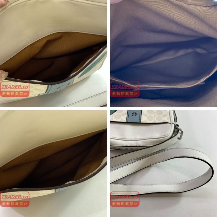 04w7124▽※【中古】COACH コーチ ショルダーバッグ ハドソン クロス