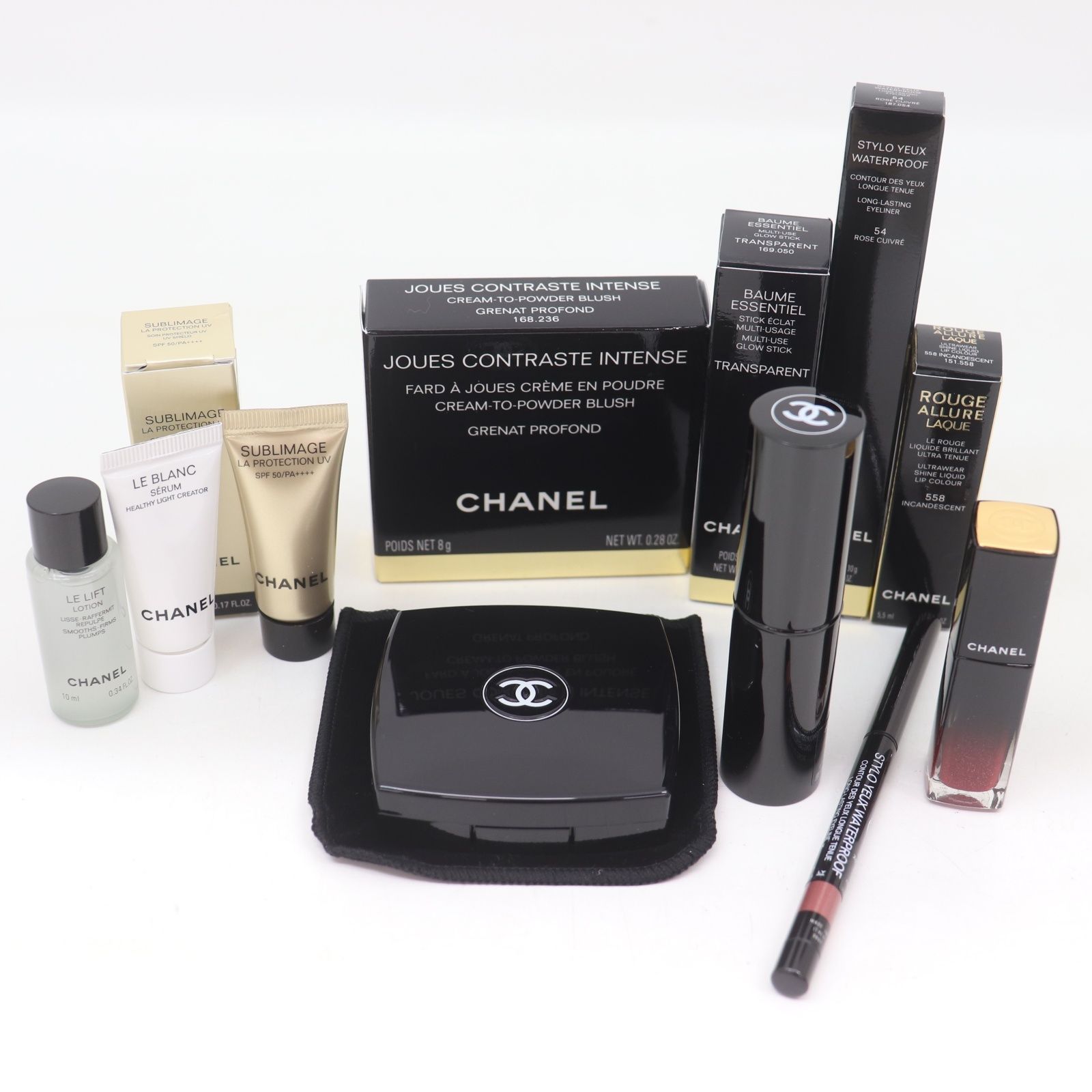 CHANEL シャネル チーク アイシャドウ リップ 4点SET 中古 現状品 ITOAOZLFCN00 未使用 保管品 CHANEL シャネル チーク フェイスカラー