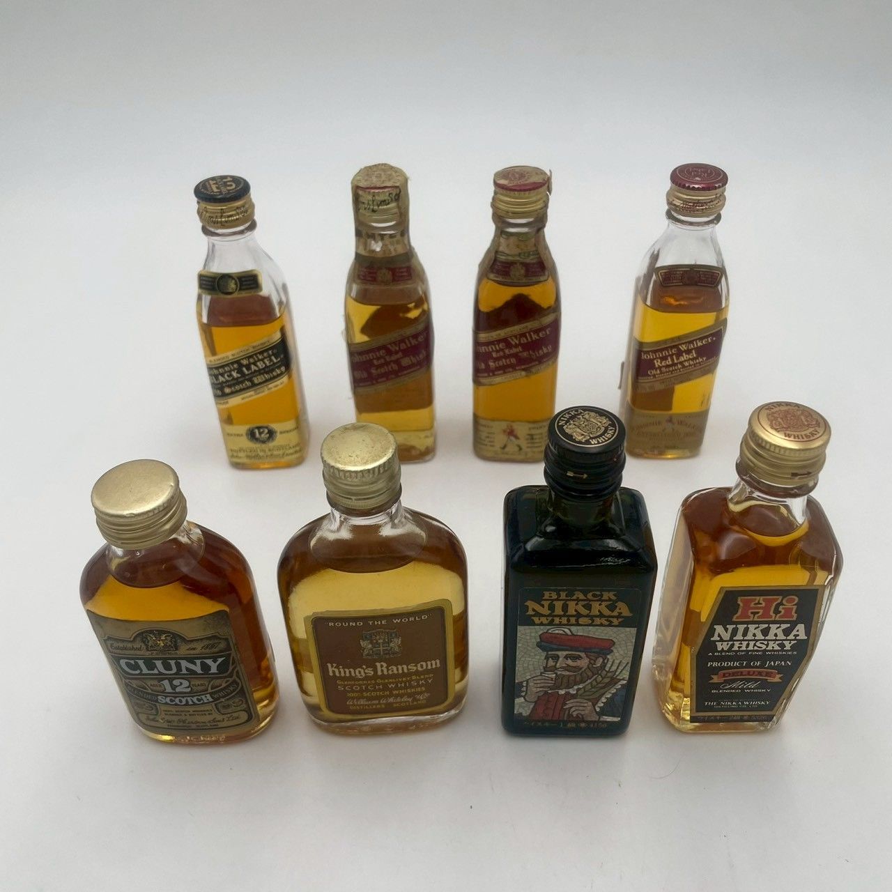 CLUNY BLACK NIKKA Johnnie Walker　ミニボトル 多種８本まとめ