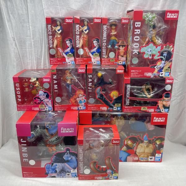 中古】開封・箱ｲﾀﾐ)ﾜﾝﾋﾟｰｽ 麦わらの一味 11体ｾｯﾄ Figuarts ZERO