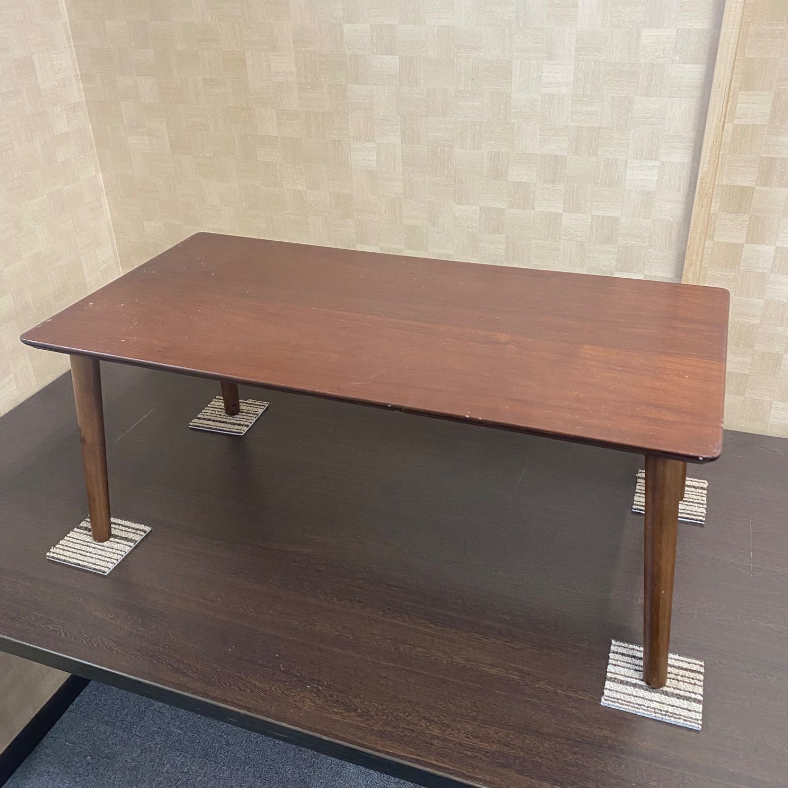 ◇中古◇格安◇不二貿易◇ローテーブル◇ブラウン◇机◇座卓◇天然木 