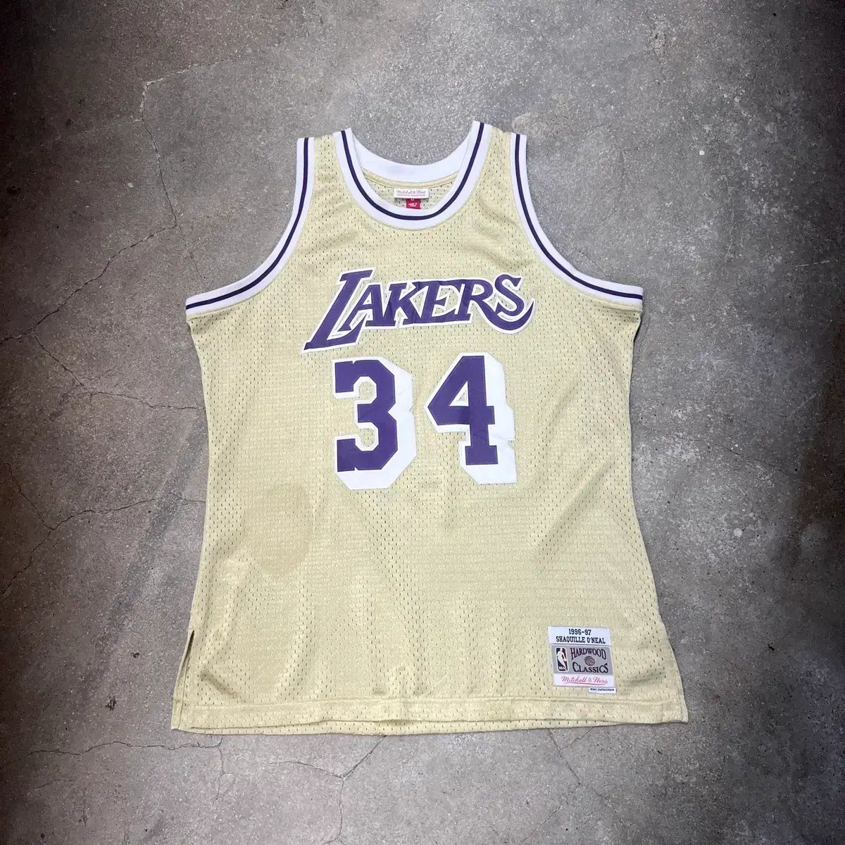 ミッチェル＆ネス 96-97 シャキール・オニール GOLD SWINGMAN ジャージ