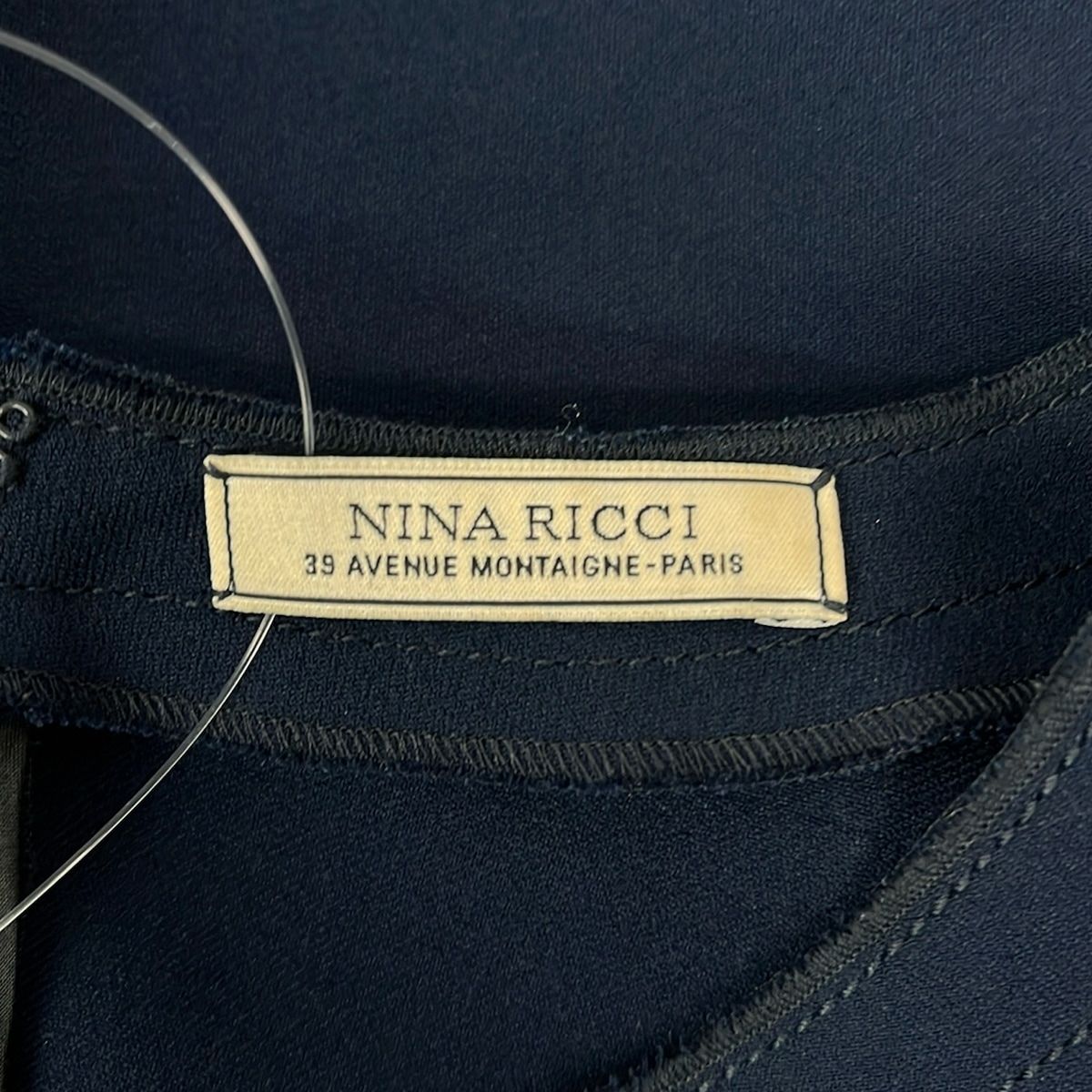 NINARICCI(ニナリッチ) ワンピース サイズ36 S レディース - ネイビー