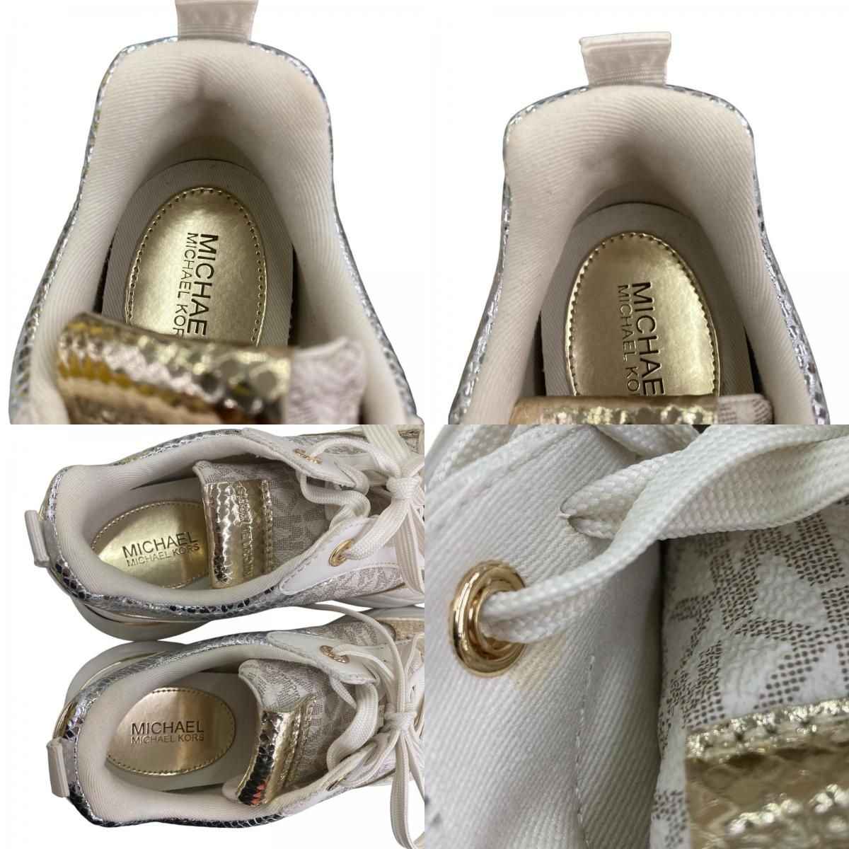 186005 現状品 Michael Kors マイケルコース 厚底スニーカー 25cm 