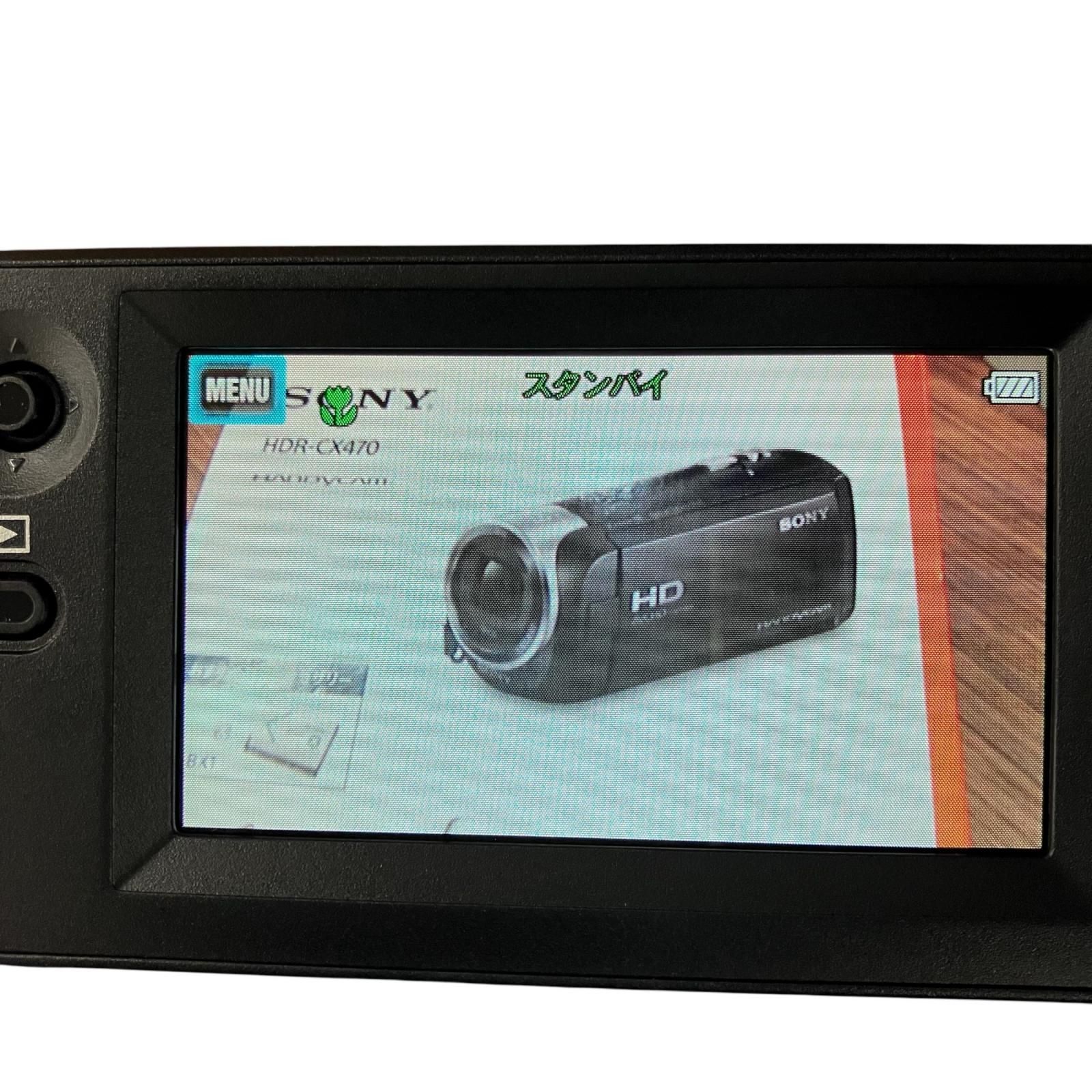 118121 動作確認済み SONY ソニー ビデオカメラ HDR-CX470 ブラック
