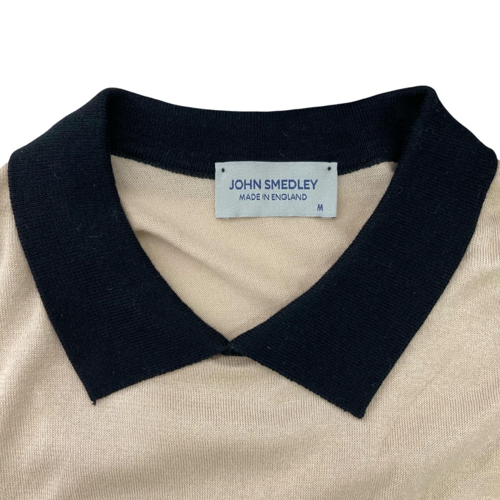186004 現状品 JOHN SMEDLEY ジョンスメドレー バイカラー コットン
