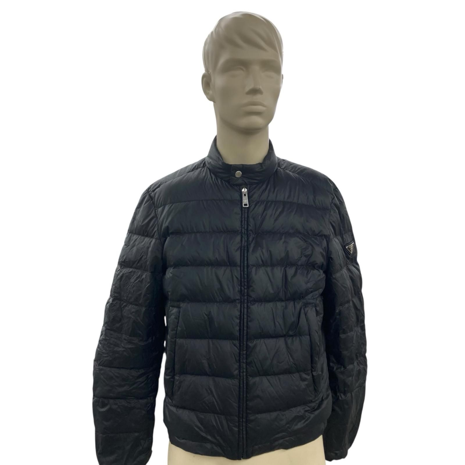 PRADA 黒 ダウンジャケット Art.SGA462 186005 現状品 PRADA プラダ ダウンジャケット SGA462 46 ブラック