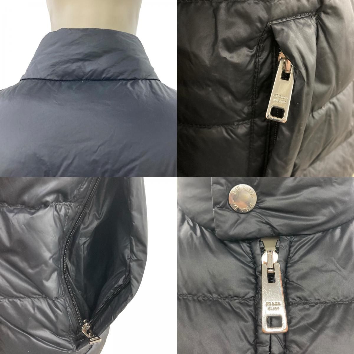 186005 現状品 PRADA プラダ ダウンジャケット SGA462 46 ブラック