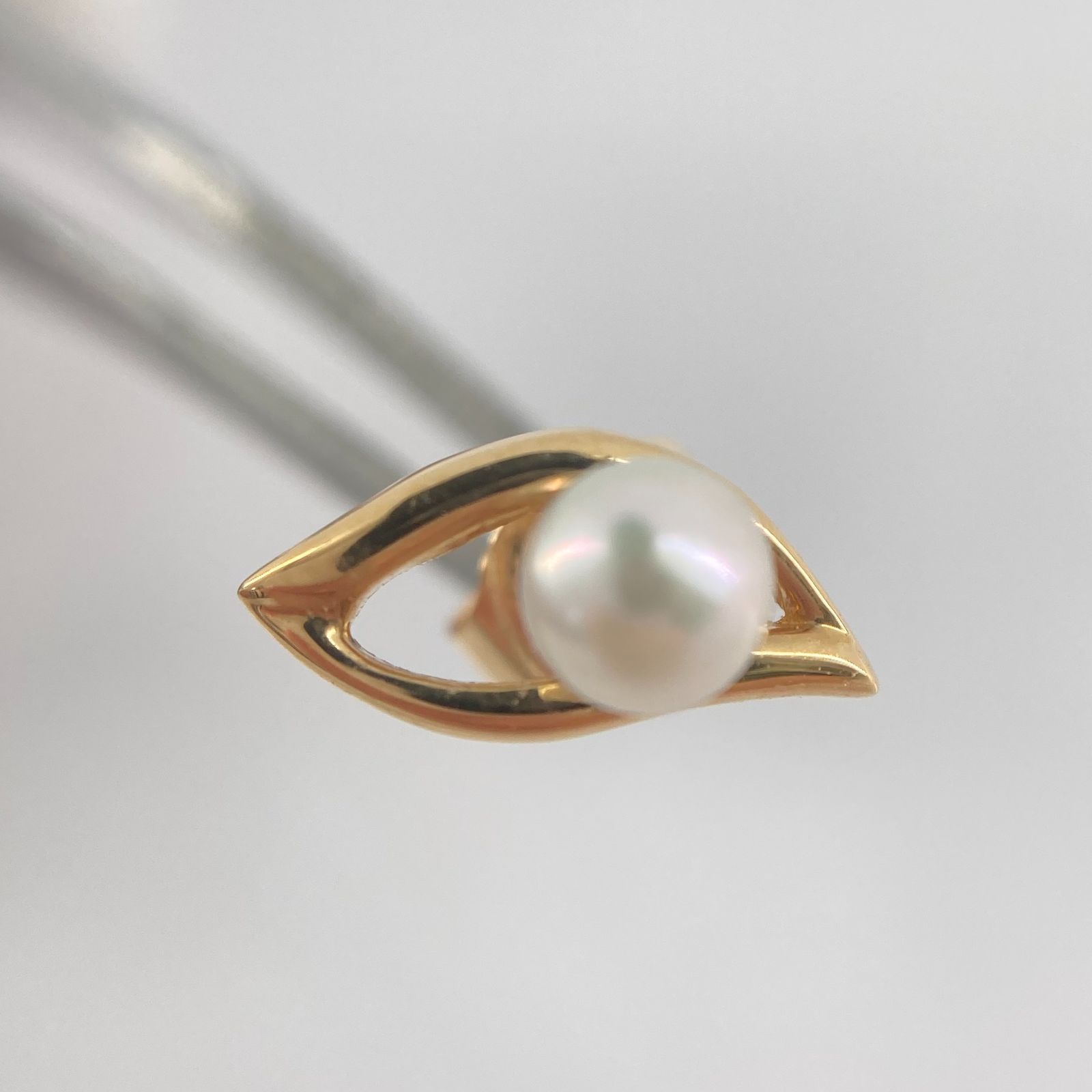 MIKIMOTO(ミキモト) アコヤ ベビーパールピアス K18YG 約1.15g 