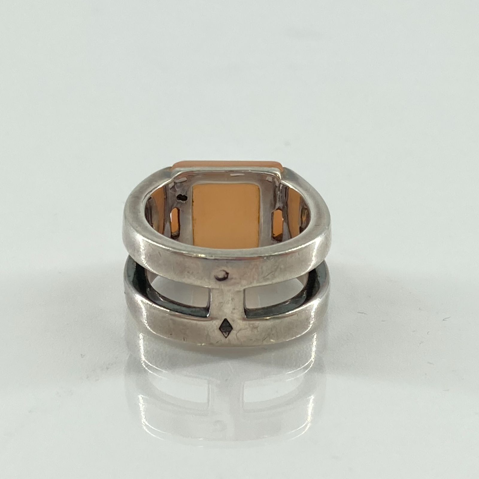 HERMES(エルメス) メドール ムーンストーン 4Pダイヤモンド リング