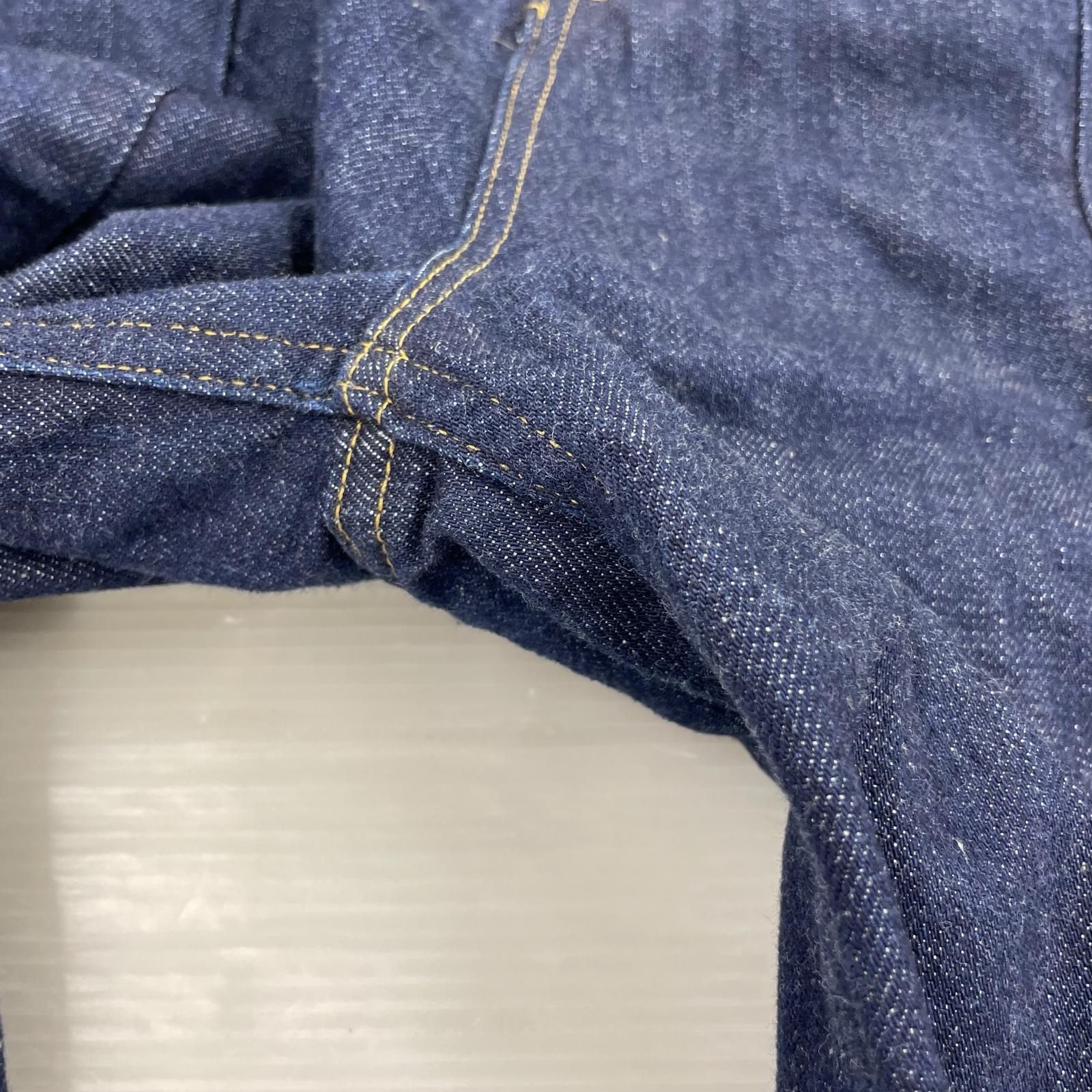 YOKE Denim 3pleated Wide-leg Trousers 3 ｲﾝﾃﾞｨｺﾞ - メルカリ