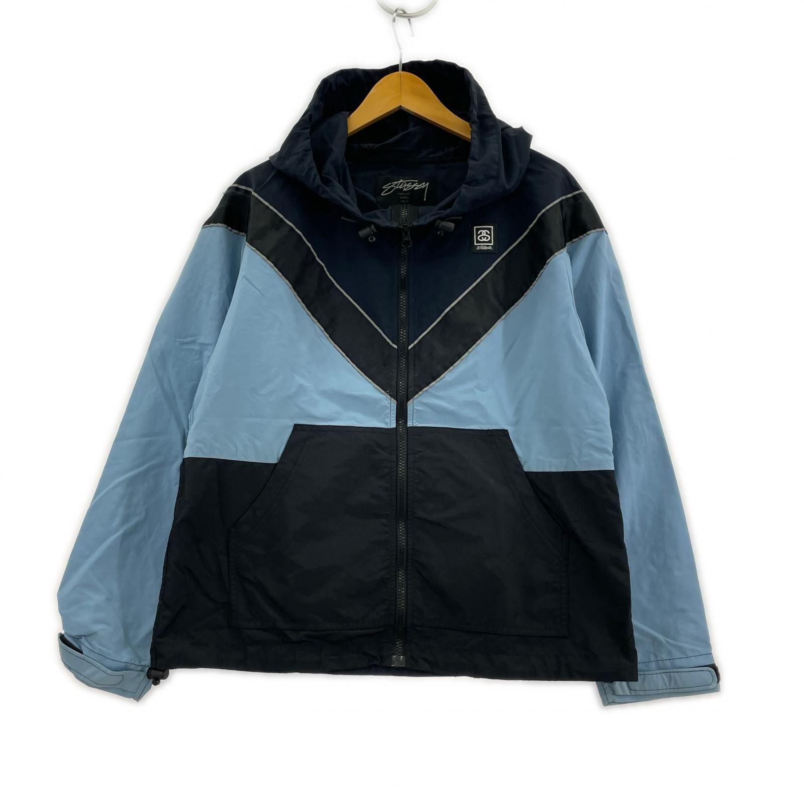 STUSSY ジャケット ナイロンジャケット M ネイビー - メルカリ