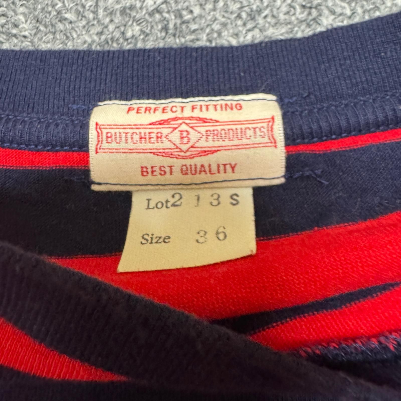 BUTCHER PRODUCTS ボーダーTシャツ 半袖カットソー ブッチャー