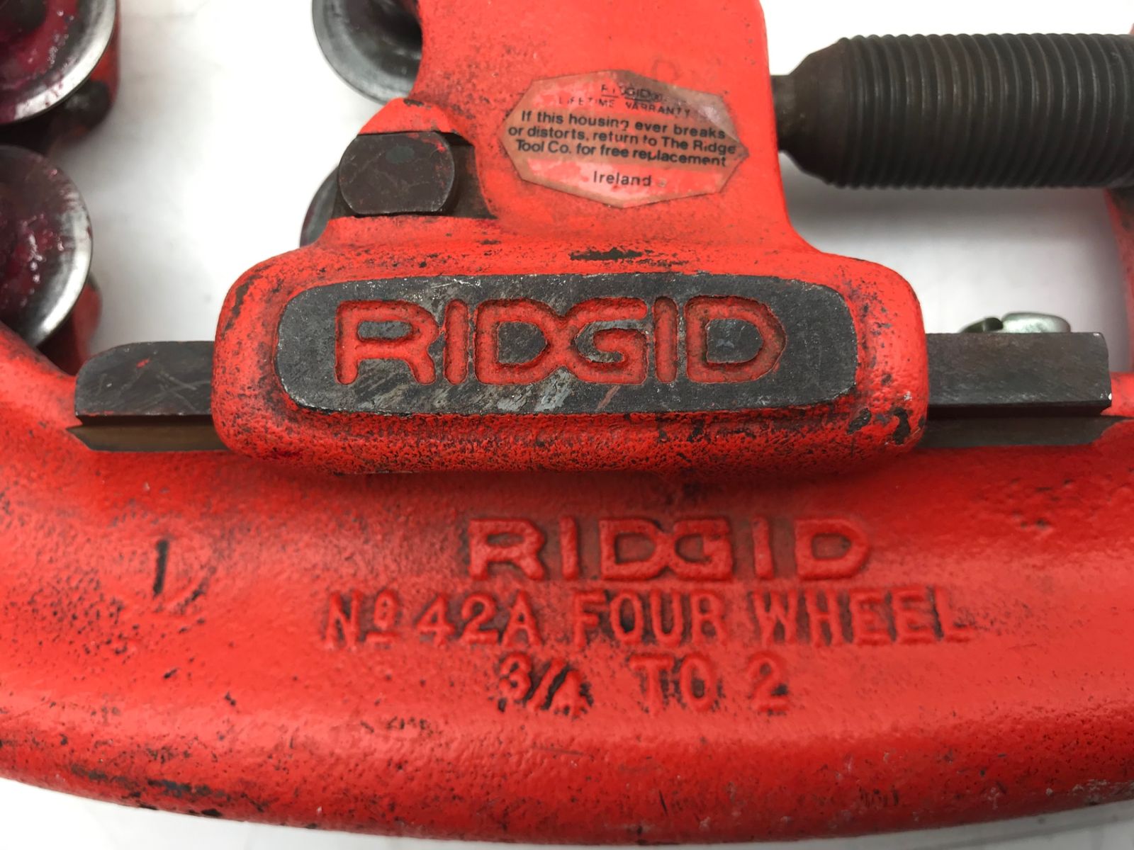 【中古品】RIDGID/リジット 32870 〇 強力型4枚刃パイプカッター42-A [IT_KLFYE][小牧][M04]