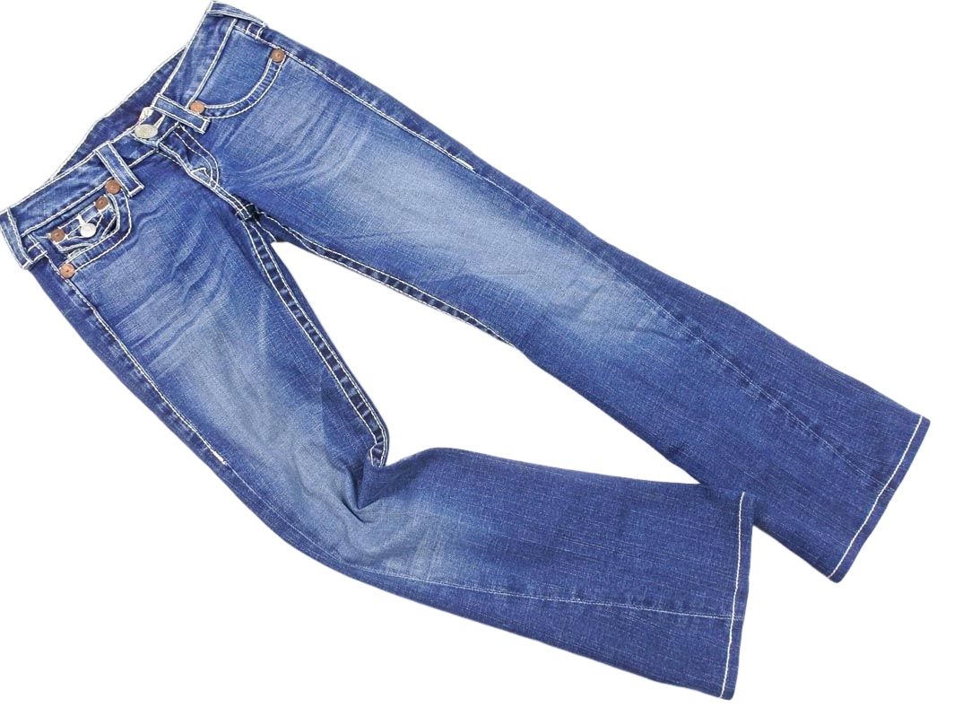 TRUE RELIGION トゥルーレリジョン ステッチ フレア デニムパンツ